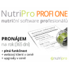 NutriPro PROFI ONE roční pronájem aplikace