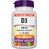 Webber Naturals Vitamín D3 400IU 180tbl