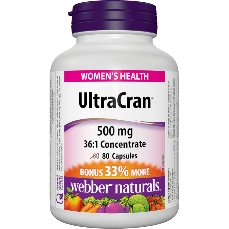 Webber Naturals Brusinky - Ultra Cran 500mg koncentrát 36:1 80cps