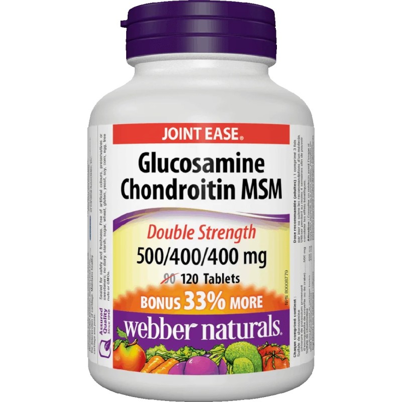 Webber Naturals Glukosamin, chondroitin a MSM 1300mg FORTE 120cps